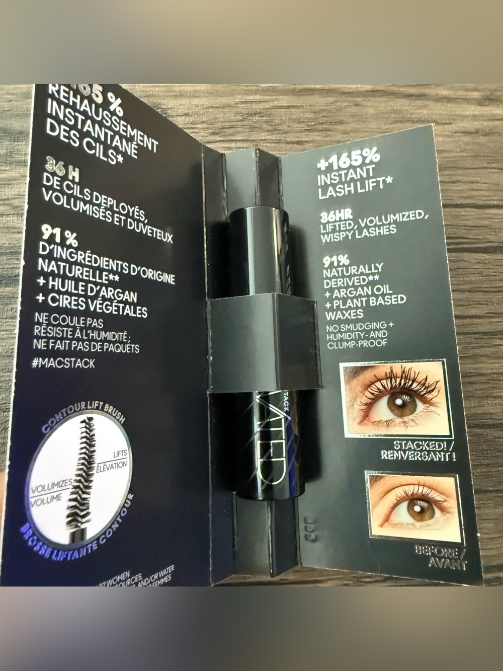 NEW M·A·C MACStack Elevated Mascara Instant Lash Lift Deluxe Travel Mini 3ml